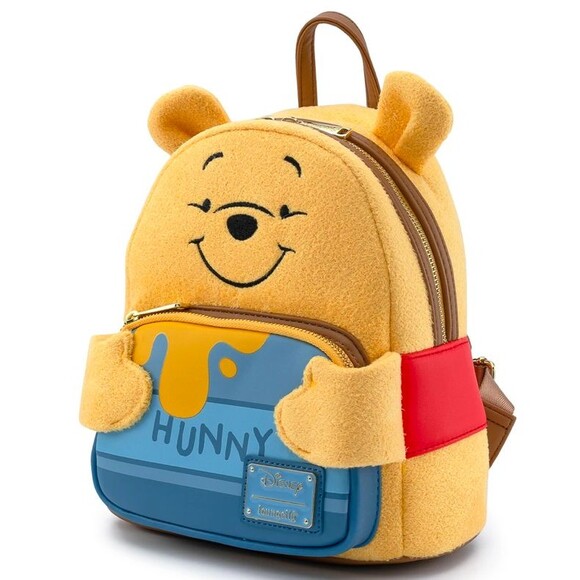 Loungefly X Disney Winnie The Pooh Felt Honey Tummy Backpack IN HAND - Picture 1 of 4
